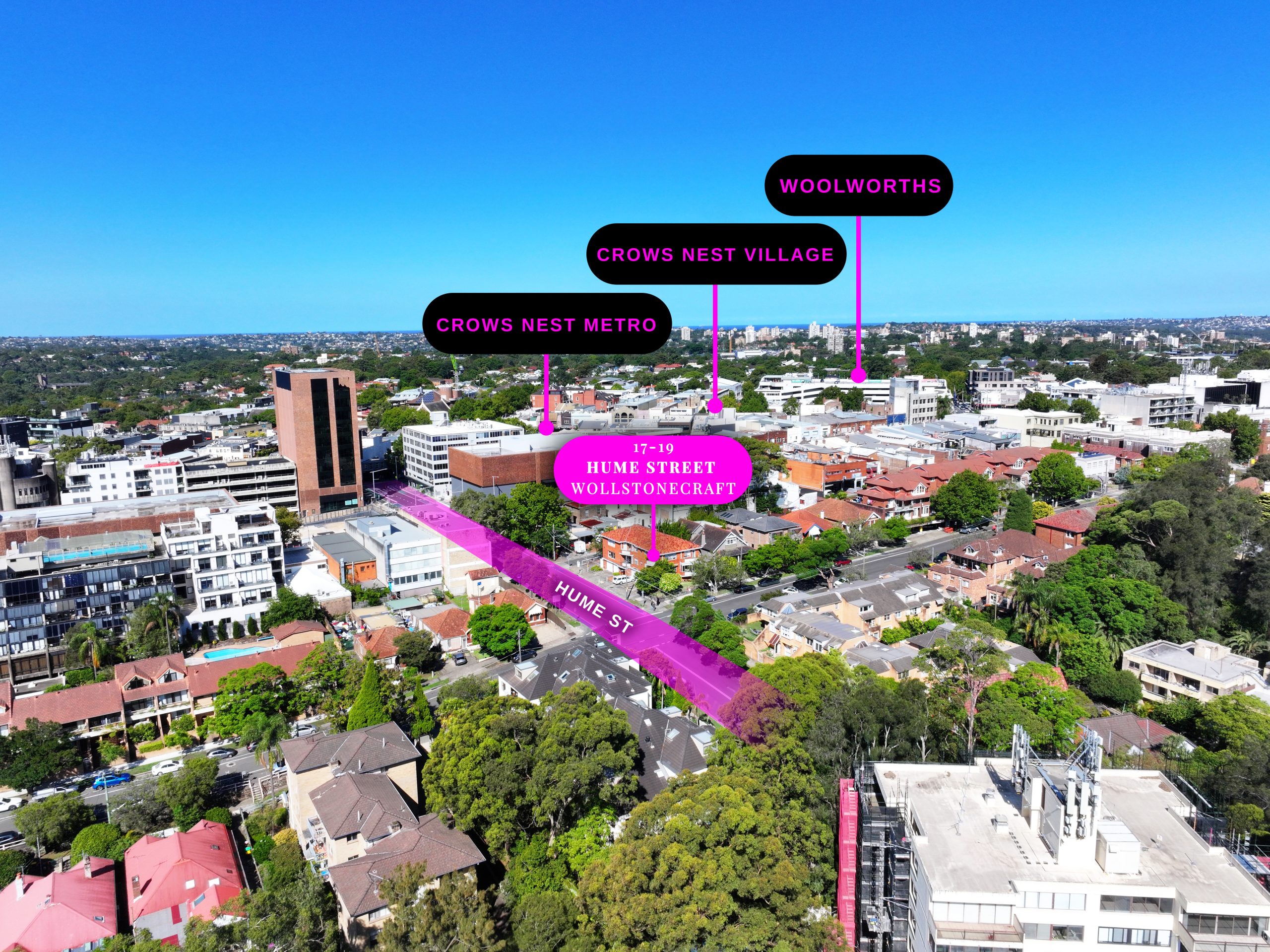 Towards Crows Nest Metro